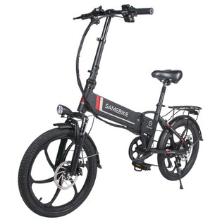 Samebike 20LVXD30 Folding Electric Bike, Black